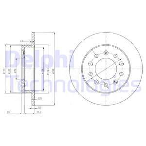TARCZA HAM.HYUNDAI COUPE 02- TYL