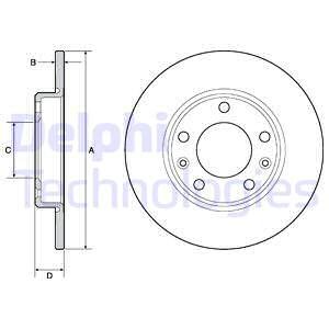 TARCZA HAM.PEUGEOT 308 II 249MM 13-