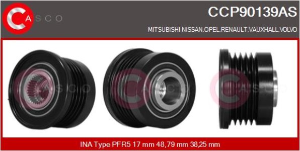 KOLO PASOWE WOLNOBIEZNE ALTERNATORA