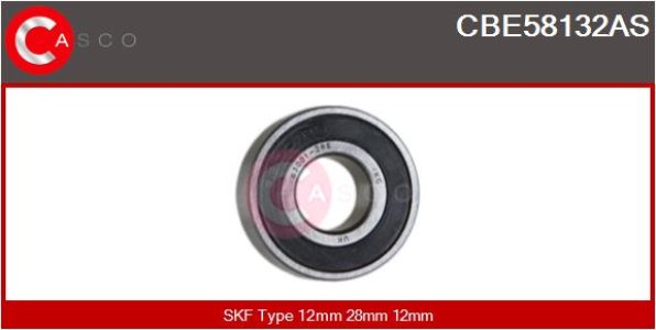 LOZYSKO 63001 2RS 12X28X12