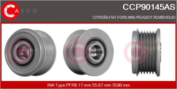 KOLO PASOWE WOLNOBIEZNE ALTERNATORA