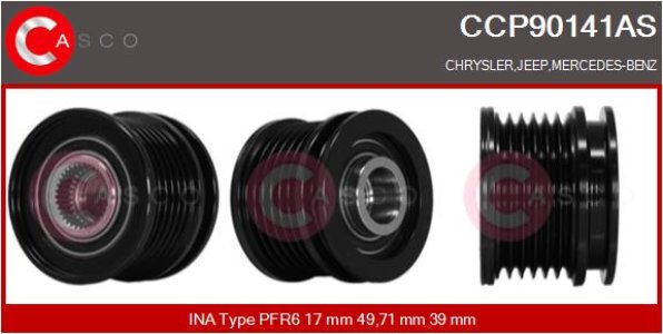 KOLO PASOWE WOLNOBIEZNE ALTERNATORA