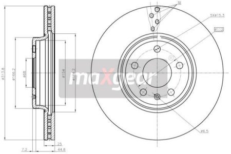 TARCZA HAM. VW P. A4/A5 07-