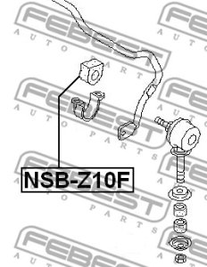 GUMA STAB. NISSAN P. CUBE Z10 1998.02-2002.10 LE/PR 26 MM