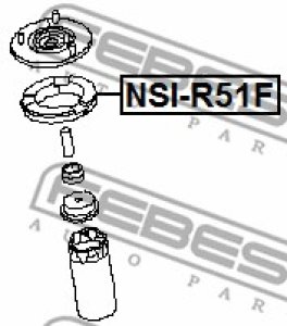 PODKŁADKA AMORT. NISSAN P. PATHFINDER D40 2004.10- [CA]