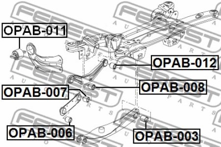 TULEJA WAH. OPEL T. INSIGNIA 1,4-2,8/2,0CDTI !!!WAHACZ WZDŁUŻNY!!!  BUICK  REGAL 2009-2017
