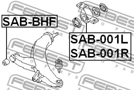 TULEJA WAH. SUBARU P. LEGACY/OUTBACK/FORESTER/IMPREZA 98-03