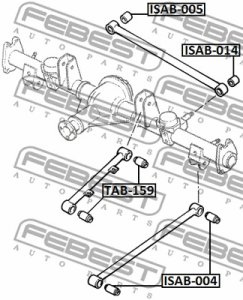 TULEJA WAH. SUBARU T. IMPREZA/FORESTER 00- 4WD !!!WZDŁUŻNEGO!!!