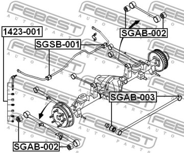 TULEJA WAH. SSANG T. YONG ACTYON 2001-2009