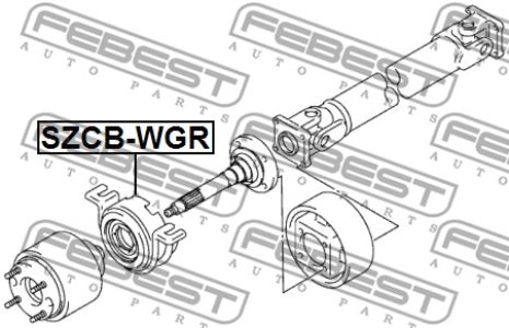 PODPORA WAŁU SUZUKI IGNIS/WAGON R+ 1,3 4WD 00-