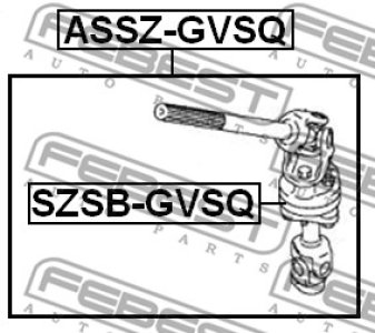 PRZEGUB WAŁKA KOLUMNY KIER. SUZUKI GRAND VITARA/ESCUDO SQ416/SQ420/SQ625 1998-2006