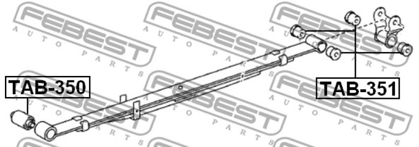 TULEJA RESORU TOYOTA HILUX GGN15,25,35,KUN1,2,3,LAN15,25,35,TGN1,26,36 2004.08-2012.04 [GR]