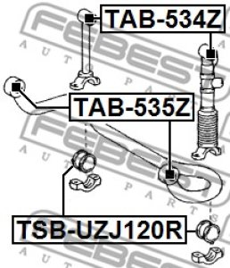 TULEJA WAH. TOYOTA P. LAND CRUISER 150 09- LEXUS GX 460 09-