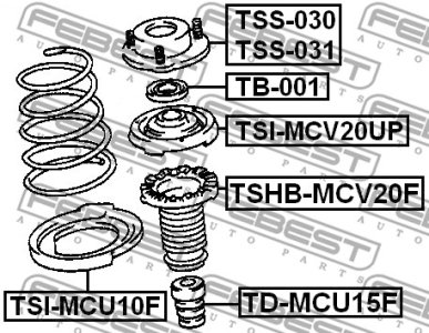 PODKŁADKA AMORT. LEXUS P. RX300 MCU1 1998.01-2003.02 [US]