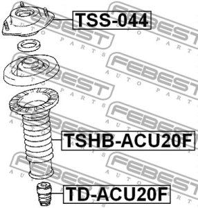 PODUSZKA AMORT. LEXUS P. RX300/330/350 MCU3,GSU35 2003.02-2008.12 [EU] LE/PR