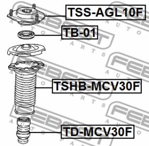 PODUSZKA AMORT. LEXUS P. ES2/350/300H ASV6,AVV60,GSV60 08- [EU] LE/PR