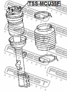 PODUSZKA AMORT. LEXUS P. RX300/330/350 MCU3#,GSU35 2003.02-2008.12