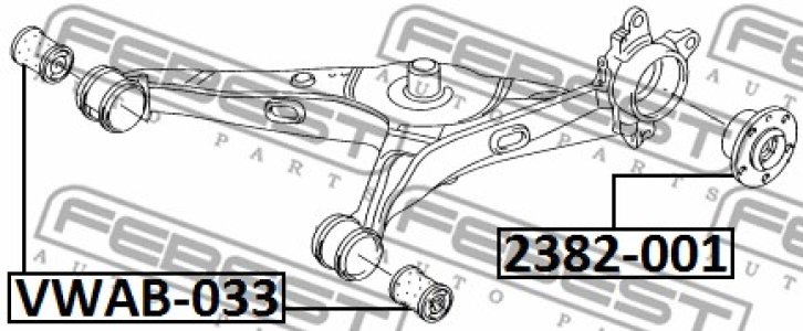 TULEJA WAH. VW T. T5 03- LE/PR