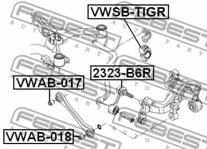 GUMA STAB. AUDI T. A3/A3 SPORTBACK (8P) 2003-2013 LE/PR