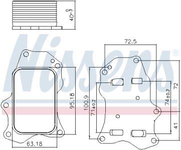 CHŁODNICA OLEJU NISSENS 91234 9814294480 CITROEN