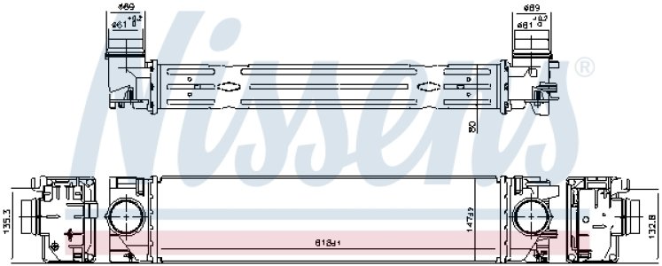 INTERCOOLER NISSENS 961540 31439780 VOLVO