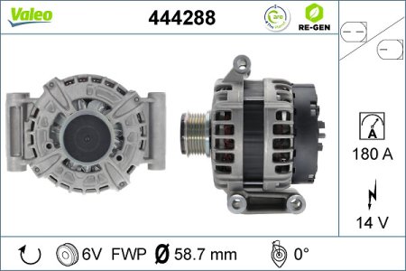 ALTERNATOR VALEO 444288 1609842580 CITROEN PEUGEOT