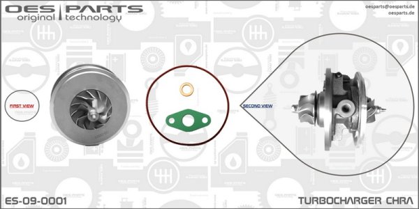 Wkład turbosprężarki CHRA OES PARTS ES-09-0001 712077 