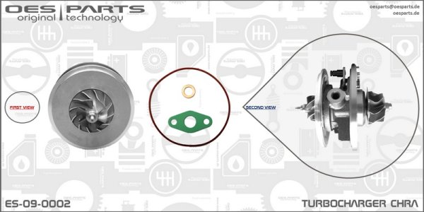 Wkład turbosprężarki CHRA OES PARTS ES-09-0002 454232 
