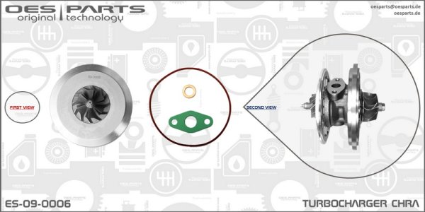 Wkład turbosprężarki CHRA OES PARTS ES-09-0006 757042 
