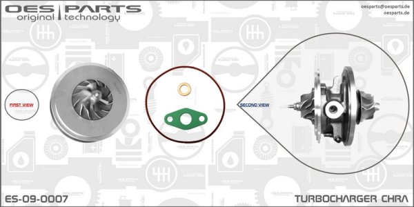 Wkład turbosprężarki CHRA OES PARTS ES-09-0007 454231 