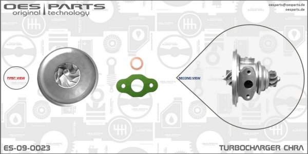 Wkład turbosprężarki CHRA OES PARTS ES-09-0023 VL37 