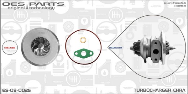 Wkład turbosprężarki CHRA OES PARTS ES-09-0025 454082 