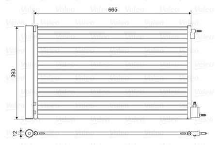 Chłodnica klimatyzacji VALEO 814042 39025498 BUICK