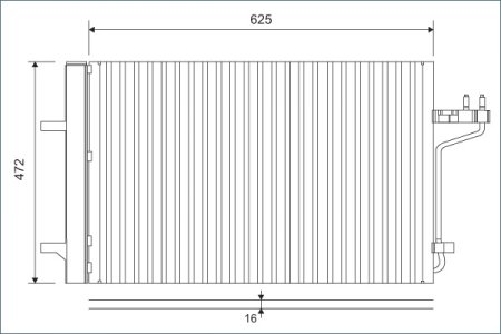 Chłodnica klimatyzacji VALEO 812877 921101HC0A FORD