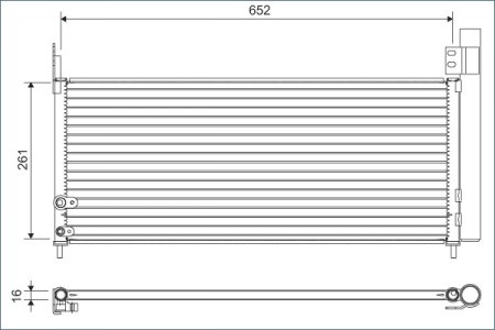 Chłodnica klimatyzacji VALEO 822640 921101HC0A LEXUS