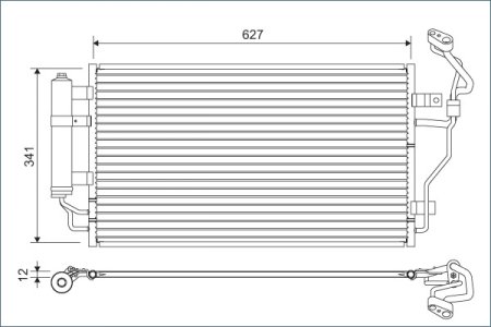 Chłodnica klimatyzacji VALEO 822632 921003NL0A NISSAN