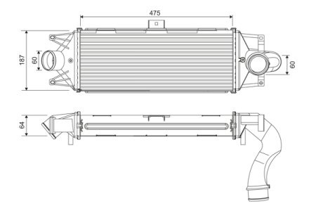 Intercooler VALEO 818390 504235460 IVECO