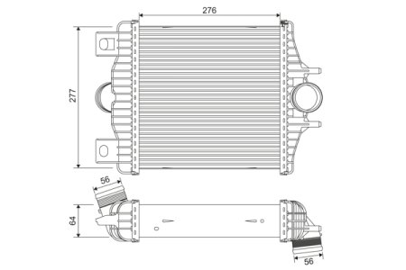Intercooler VALEO 818384 LR036432 LAND ROVER