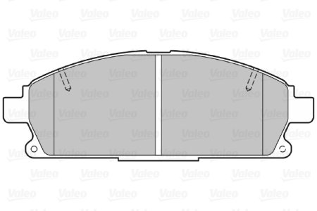 Klocki hamulcowe VALEO 301452 410608H785 NISSAN X-TRAIL 01-07