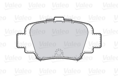 Klocki hamulcowe VALEO 301642 4406099B25 NISSAN MICRA K11E 92-00 tył