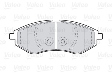 Klocki hamulcowe VALEO 301644 96534653 DAEWOO KALOS 02