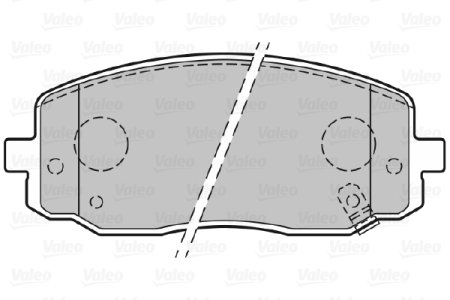 Klocki hamulcowe VALEO 301707 5810107A10 KIA PICANTO 04- z czuj.