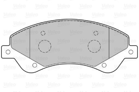 Klocki hamulcowe VALEO 301818 1433954 FORD TRANSIT 06