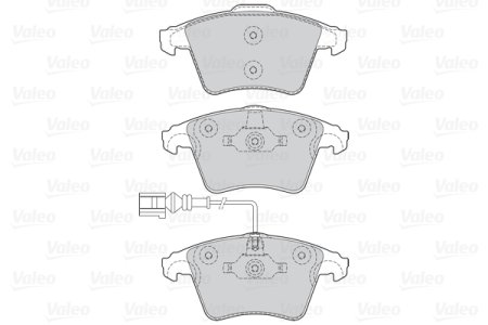 Klocki hamulcowe VALEO 302041 7H0698151 VW T5 03- KOŁA 16 z czuj.