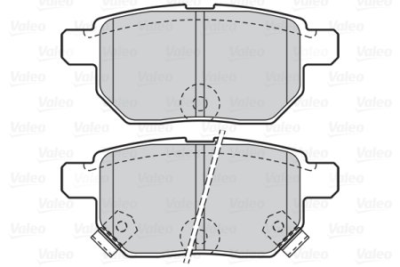 Klocki hamulcowe VALEO 302085 0446612130 TOYOTA AURIS 07-12 tył
