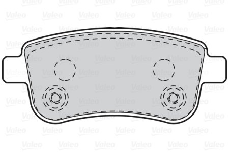 Klocki hamulcowe VALEO 302101 440603734R RENAULT MEGANE 08- tył