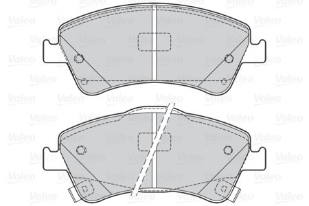 Klocki hamulcowe VALEO 302125 0446502190 TOYOTA AURIS 07