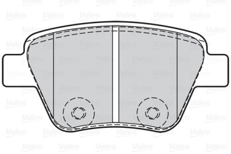 Klocki hamulcowe VALEO 302134 5K0698451 SKODA SUPERB 08- tył