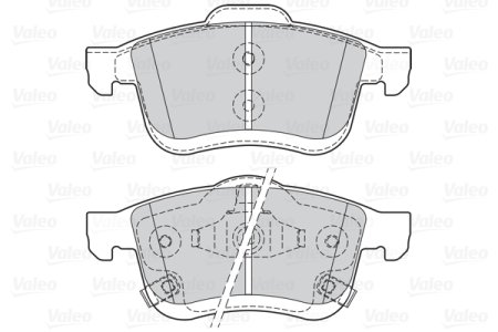 Klocki hamulcowe VALEO 302163 77366915 FIAT 500L 13- przód