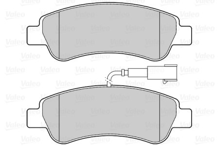 Klocki hamulcowe VALEO 302223 77366679 FIAT DUCATO 14- tył